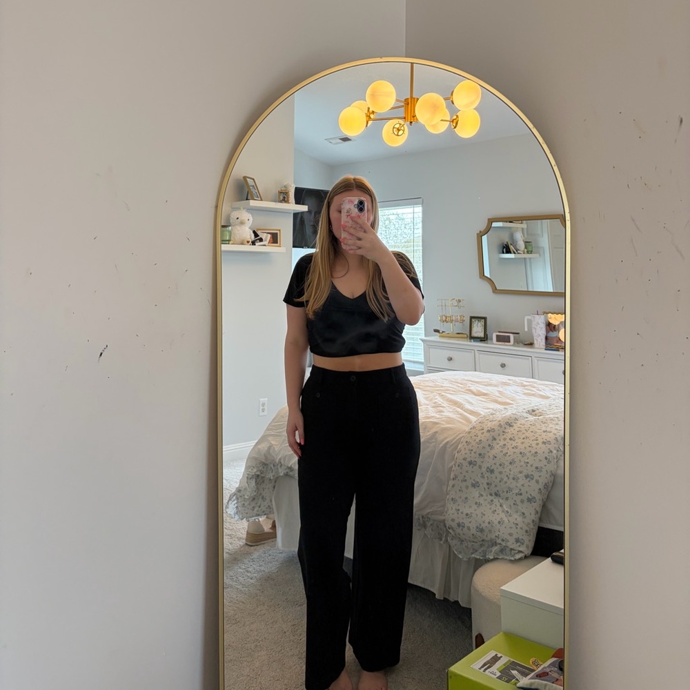 LOFT Black Wide Leg Pants